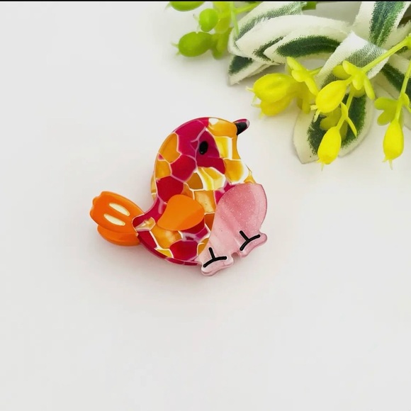 Colorful Bird Mini hair clip  Set - Picture 3 of 3